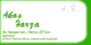 akos harza business card